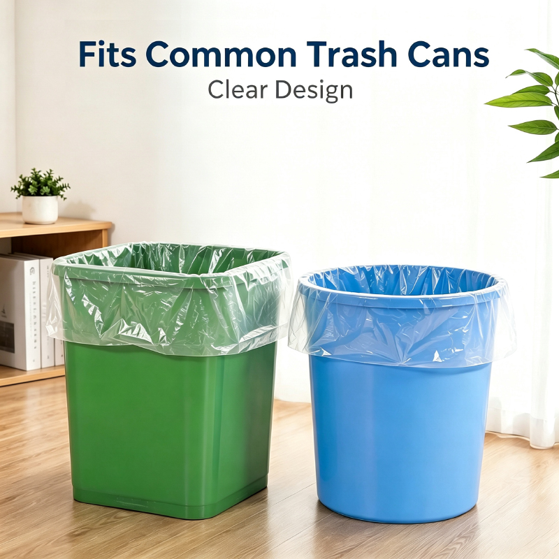 50PCS Clear Trash Bags Large C - Commercial Kitchen Bin ulasan dan harga