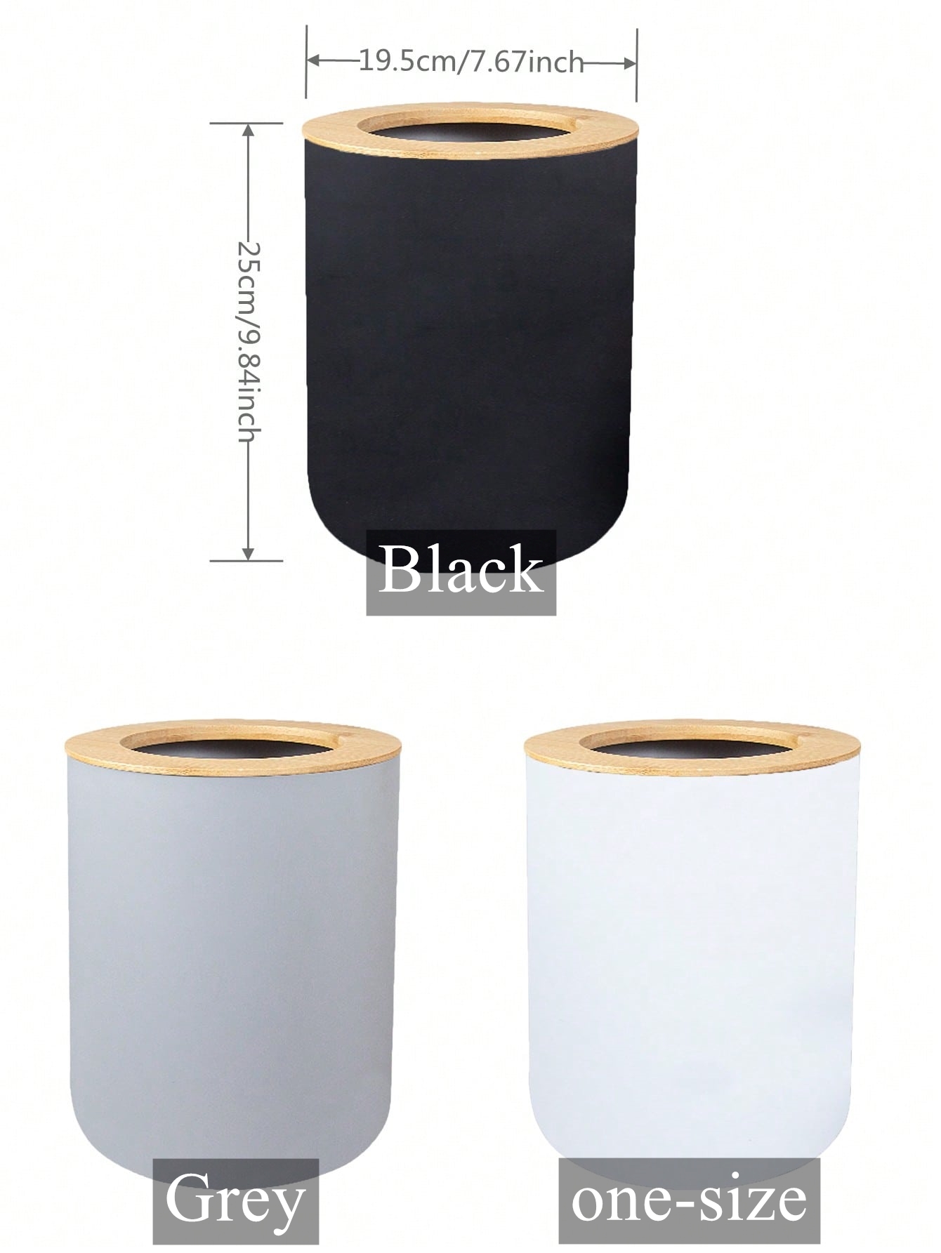 Black Plastic Trash Bin Modern - Commercial Kitchen Bin ulasan dan harga