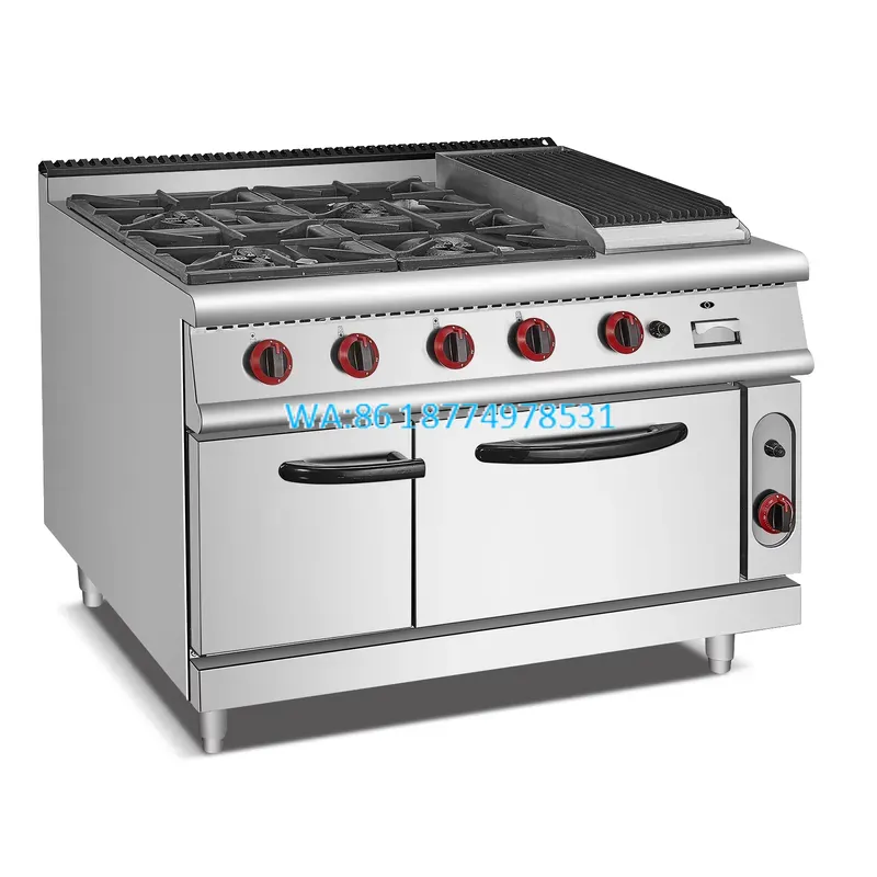 Wmwmnu Commercial 4 Burner Gas - Range Commercial Kitchen ulasan dan harga