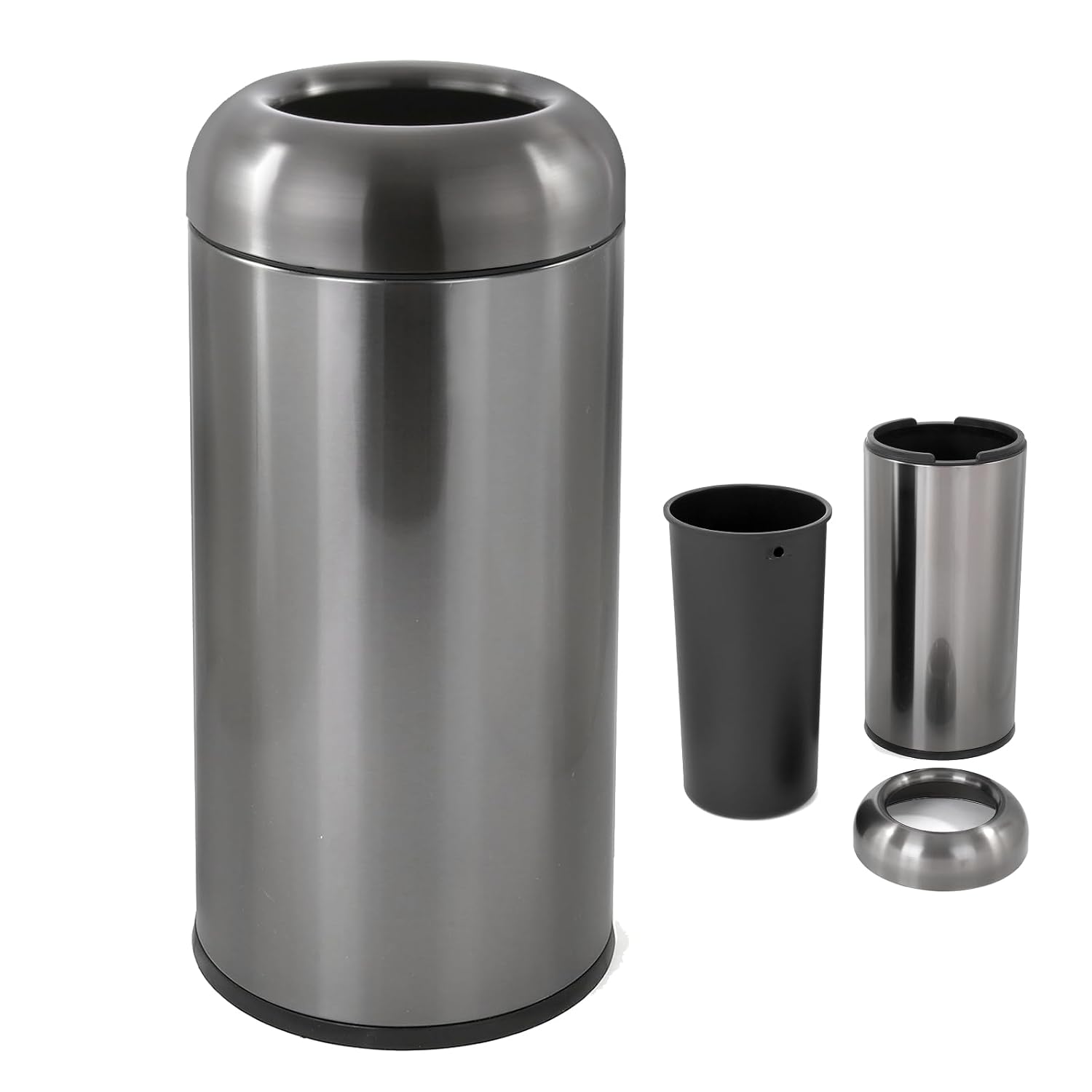 Dark‑Silver 16 Gallon Large Co - Commercial Kitchen Bin ulasan dan harga