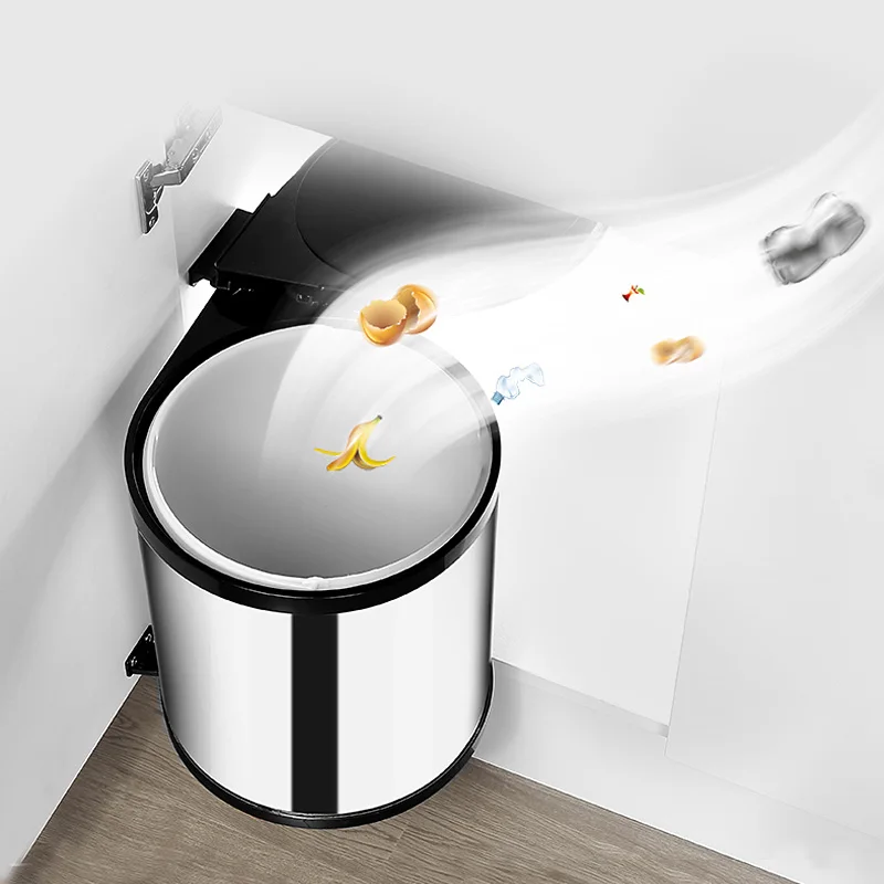 Premium Pull-Out Cabinet Trash - Commercial Kitchen Bin ulasan dan harga