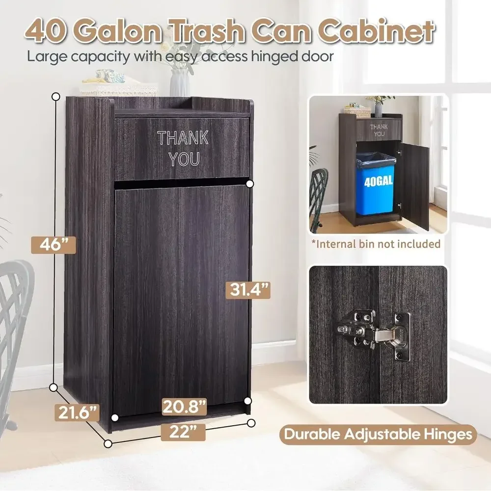 40 Gallon Wooden Commercial Tr - Commercial Kitchen Bin ulasan dan harga
