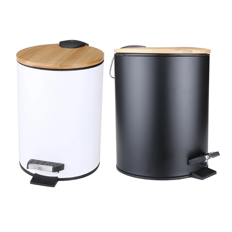 3/5L Wooden Flip Step Trash Ca - Commercial Kitchen Bin ulasan dan harga