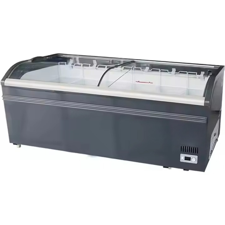 Commercial curved top glass sl - Commercial Chest Freezer ulasan dan harga