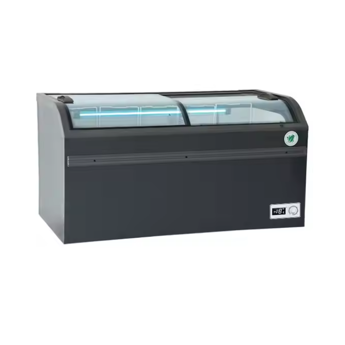 Commercial curved top glass sl - Commercial Chest Freezer ulasan dan harga