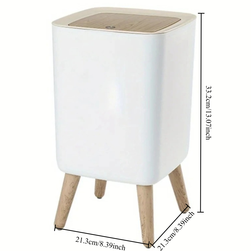 10L White Wooden Garbage Bin w - Commercial Kitchen Bin ulasan dan harga