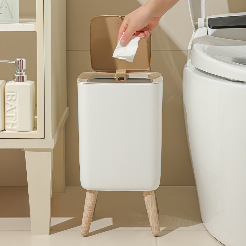 10L White Wooden Garbage Bin w - Commercial Kitchen Bin ulasan dan harga
