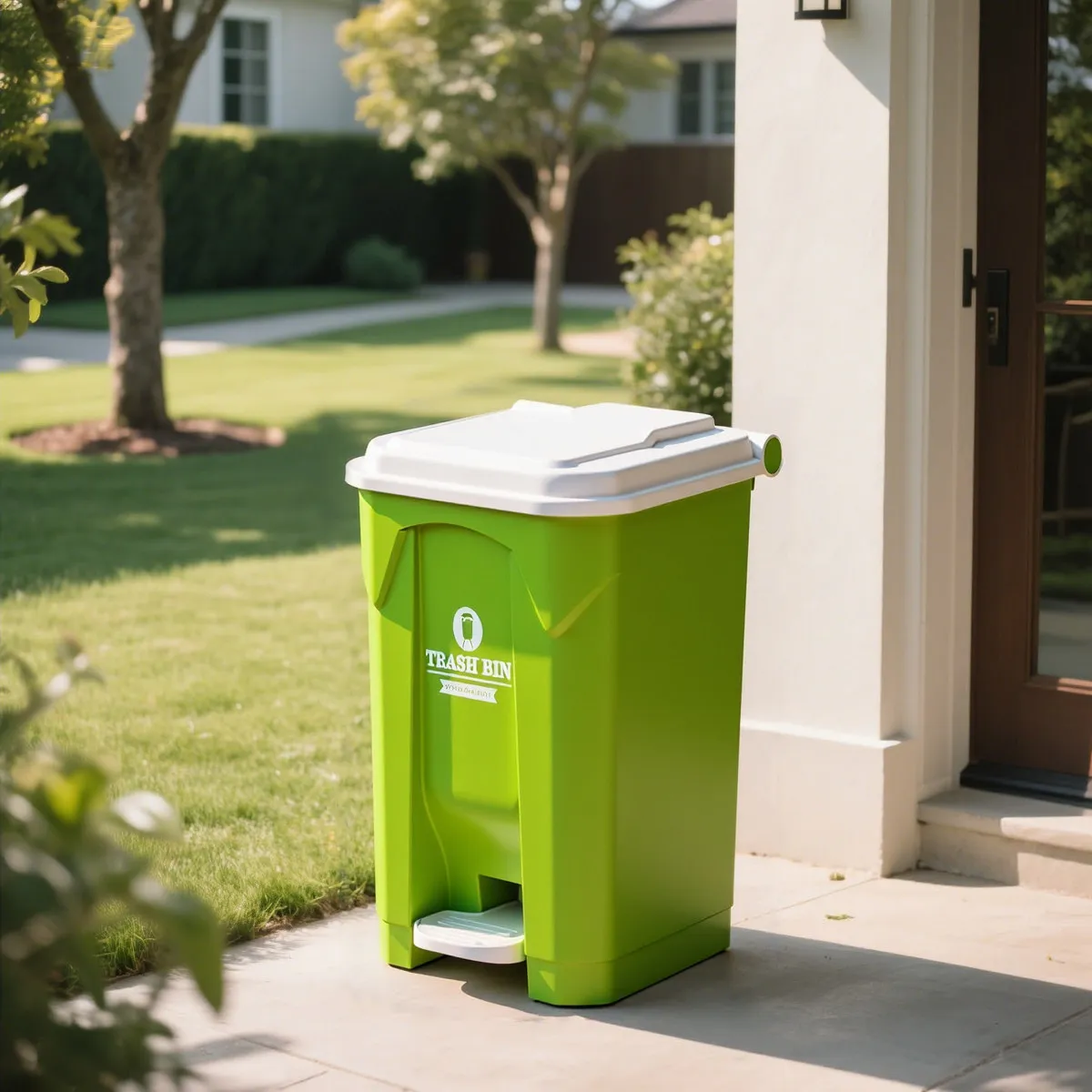 Large Outdoor Step Trash Can,  - Commercial Kitchen Bin ulasan dan harga