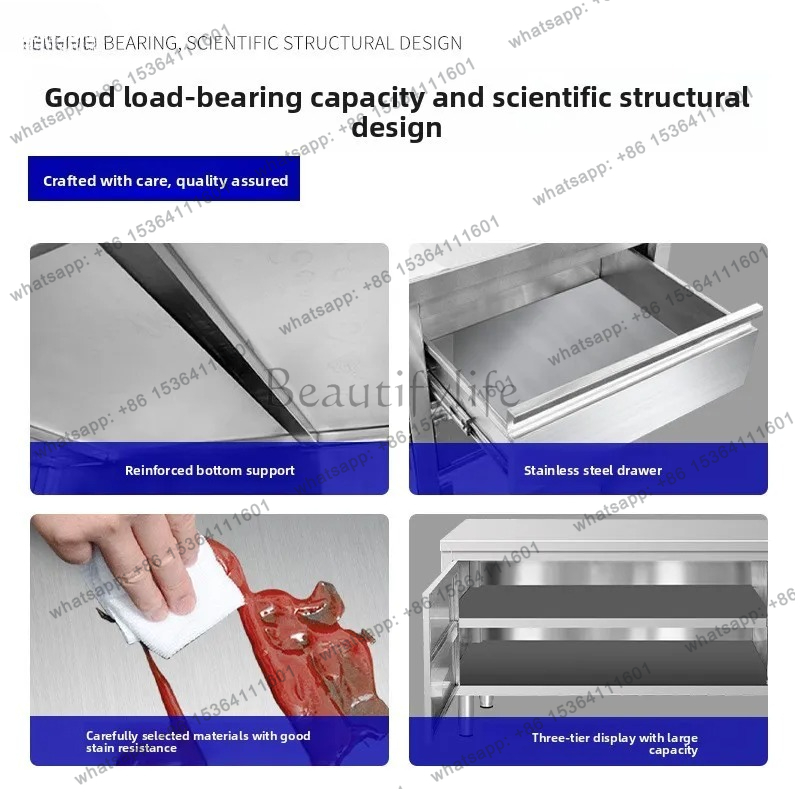 Stainless Steel Commercial Cab - Commercial Kitchen Worktops ulasan dan harga